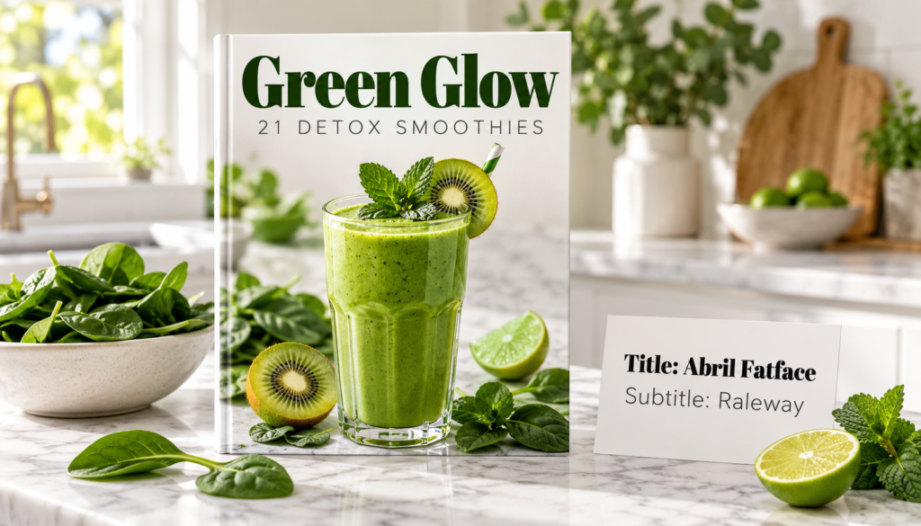 Canva fonts that go well together with Abril Fatface title and Raleway subtitle on a smoothie ebook cover