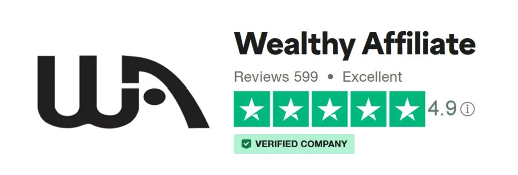 Wealthy Affiliate 4.9 trust pilot rating